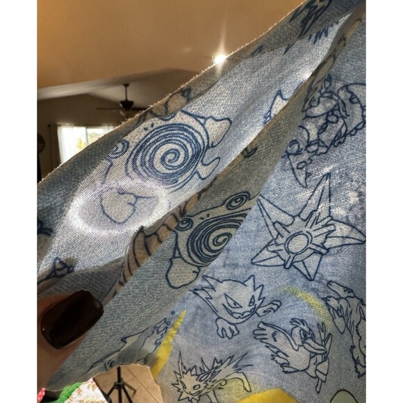 1998 Nintendo Pokemon Comforter 74.5" x 88" Pikachu Charmander - Picture 9 of 10